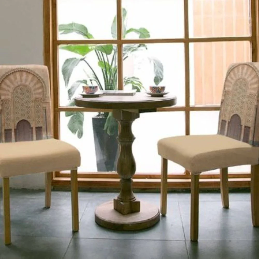 Royal Print Beautiful 4 pcs Stretch Elastic Chair Slipcover Seat Protector